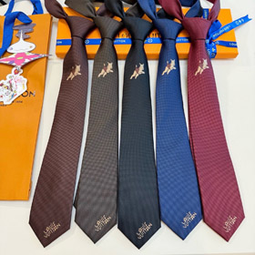 Louis Vuitton (LV) Embroidered Silk Business Tie-6584