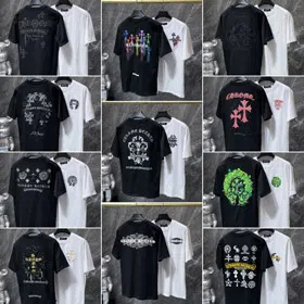 Bestselling Chrome Hearts Embroidered Short-Sleeve T-Shirt-6601
