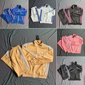 New Needles Striped Embroidered Zip Tracksuit-6605
