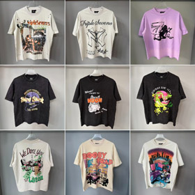 Triple Sevens Cartoon Print Pure Cotton Short-Sleeve T-Shirt-6606