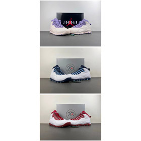 Air Jordan 10 Hydrangeas OG Mid-Top Retro Basketball Shoes-6637