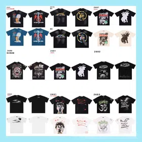 Hells Star Distressed Print T-Shirt-6736
