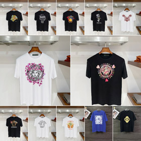 Versace New Crew-Neck Cotton Short-Sleeve T-Shirt-1197