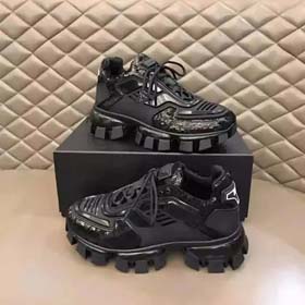 PRADA Height increasing leather shoes -0565